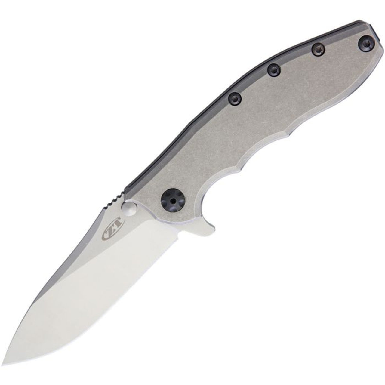 Zero Tolerance Hinderer 0562TI Frame Lock Knife Titanium 3.5" Satin MagnaCut Blade