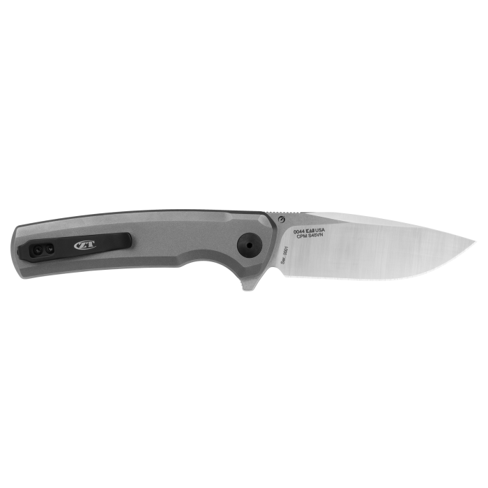 Zero Tolerance 0044 Button Lock Knife Gray Titanium 3.25" Satin Blade
