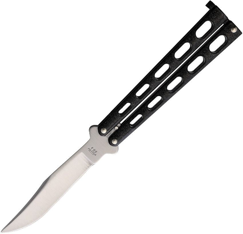 Bear & Son 5" Galaxy Butterfly Knife 4" 440 Stainless Steel Blade Galaxy Zinc Handle BC114GX
