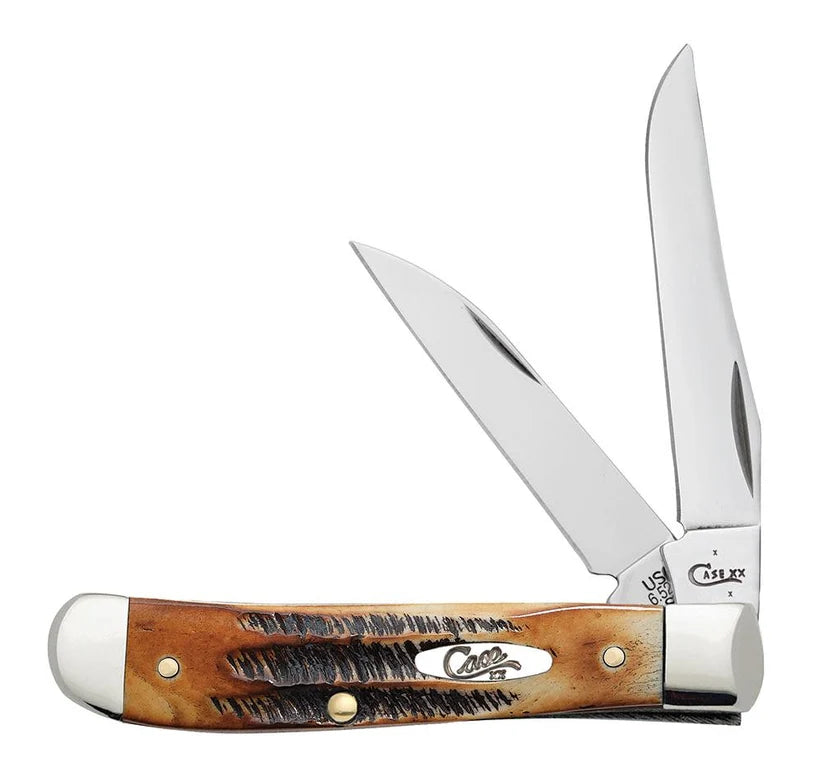 Case XX Mini Trapper 6.5 Bonestag Pocket Knife – Tru-Sharp Stainless Steel 65305