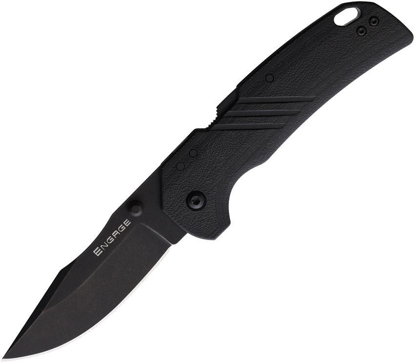 Cold Steel Engage Folding Knife Black GFN Handle AUS-10A Clip Point Blade CS-FL-30DPLC-10B
