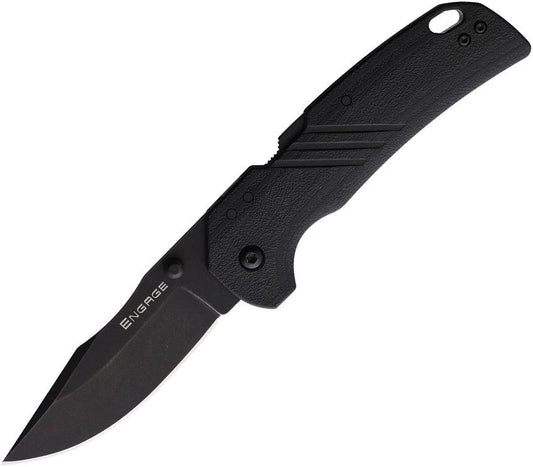 Cold Steel Engage Folding Knife Black GFN Handle AUS-10A Clip Point Blade CS-FL-30DPLC-10B