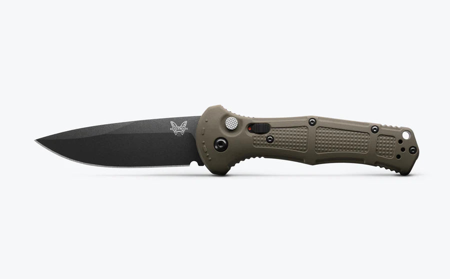 Benchmade Claymore Automatic Knife OD Green Grivory (3.6" Black) 9070BK-1