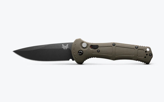 Benchmade Claymore Automatic Knife OD Green Grivory (3.6" Black) 9070BK-1