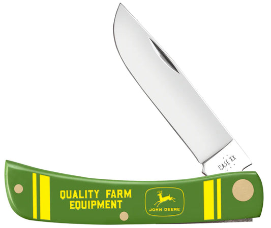 Case XX John Deere Embellished Smooth Green Synthetic Sod Buster® Jr CA15800