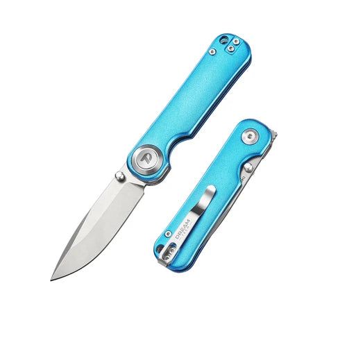 DreamTech 4.02" D2 Drop Point Button Lock Folding Knife D4245ABL