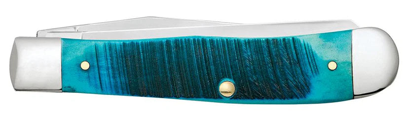 Case® Sawcut Jig Caribbean Blue Bone Trapper Knife – Tru-Sharp™ Stainless 25592