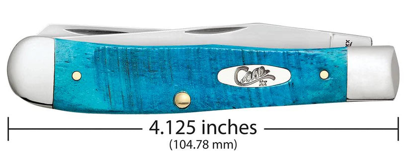 Case® Sawcut Jig Caribbean Blue Bone Trapper Knife – Tru-Sharp™ Stainless 25592