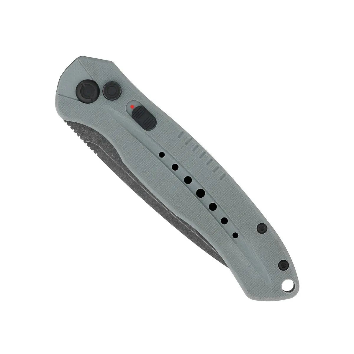 Cobratec Grey Diablo Auto 3.5" D2Blade G-10 Handle Side Switch Auto GRYDIABLOAUTO