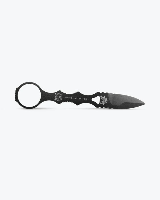 Benchmade Mini SOCP® Dagger – Black Spear-Point Fixed Blade 177BK