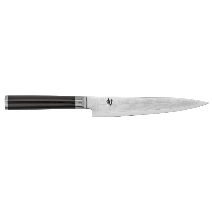 Shun Classic 6" Utility Knife – VG-MAX Damascus Multi-Purpose Kitchen Knife DM0701