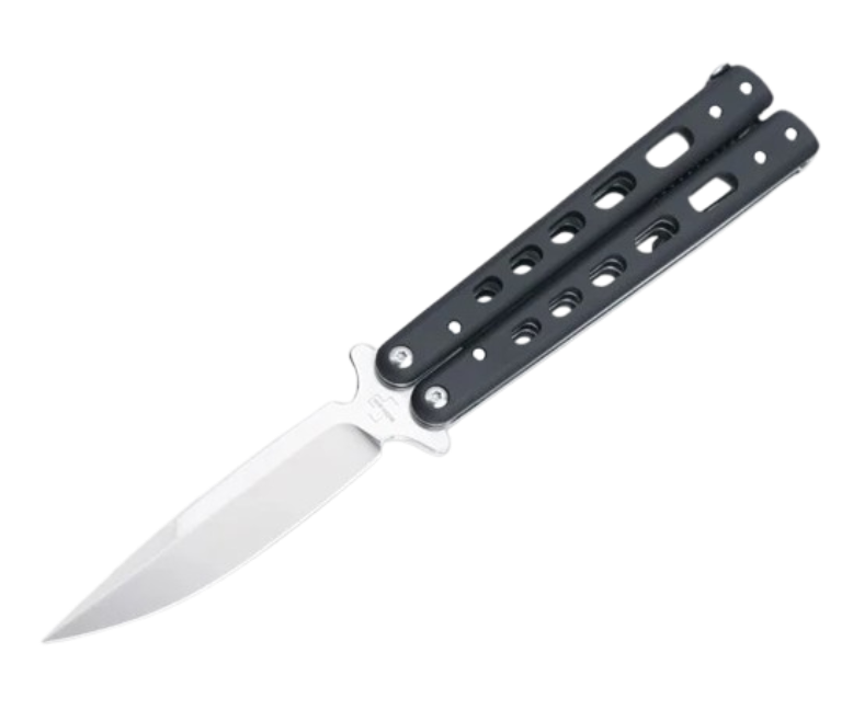 Boker Plus Balisong Large Satin D2 Black G10 Balisong Folding Knife 06EX228