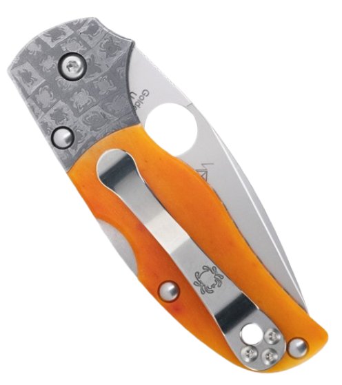 Spyderco Native 5 Lockback Knife 50th Anniversary Amber Bone C41BA50TH
