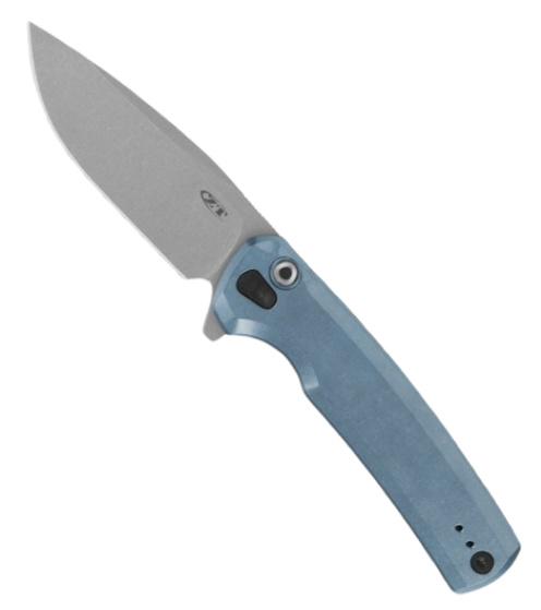Zero Tolerance 0044 Button Lock Knife Blue Titanium 0044BLU