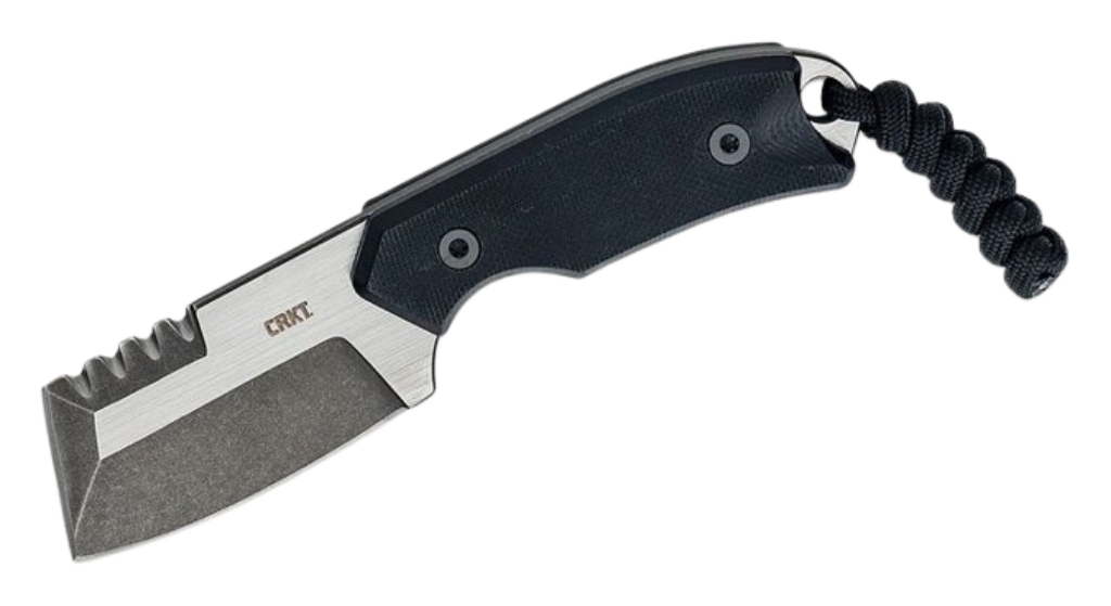 CRKT Razel Compact Fixed Blade Knife 2.32" D2 Chisel Blade Black G10 Handle 4036