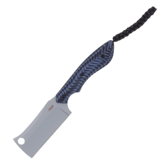CRKT S.P.E.C. Fixed Blade Knife 2.5" 8Cr13MoV Cleaver Blade Blue and Black G10 Handle 2398