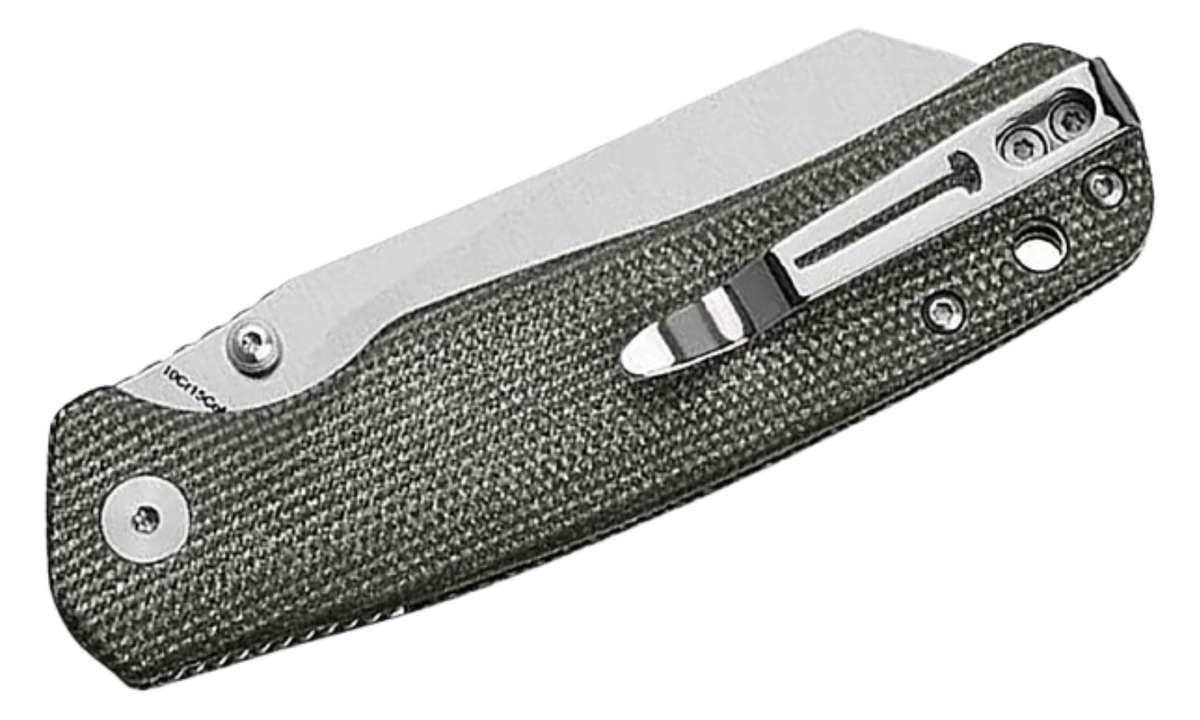 Bestechman Cicada's Wing Top Liner Lock Folding Knife | Gray Micarta Handle | BMK24-M-3