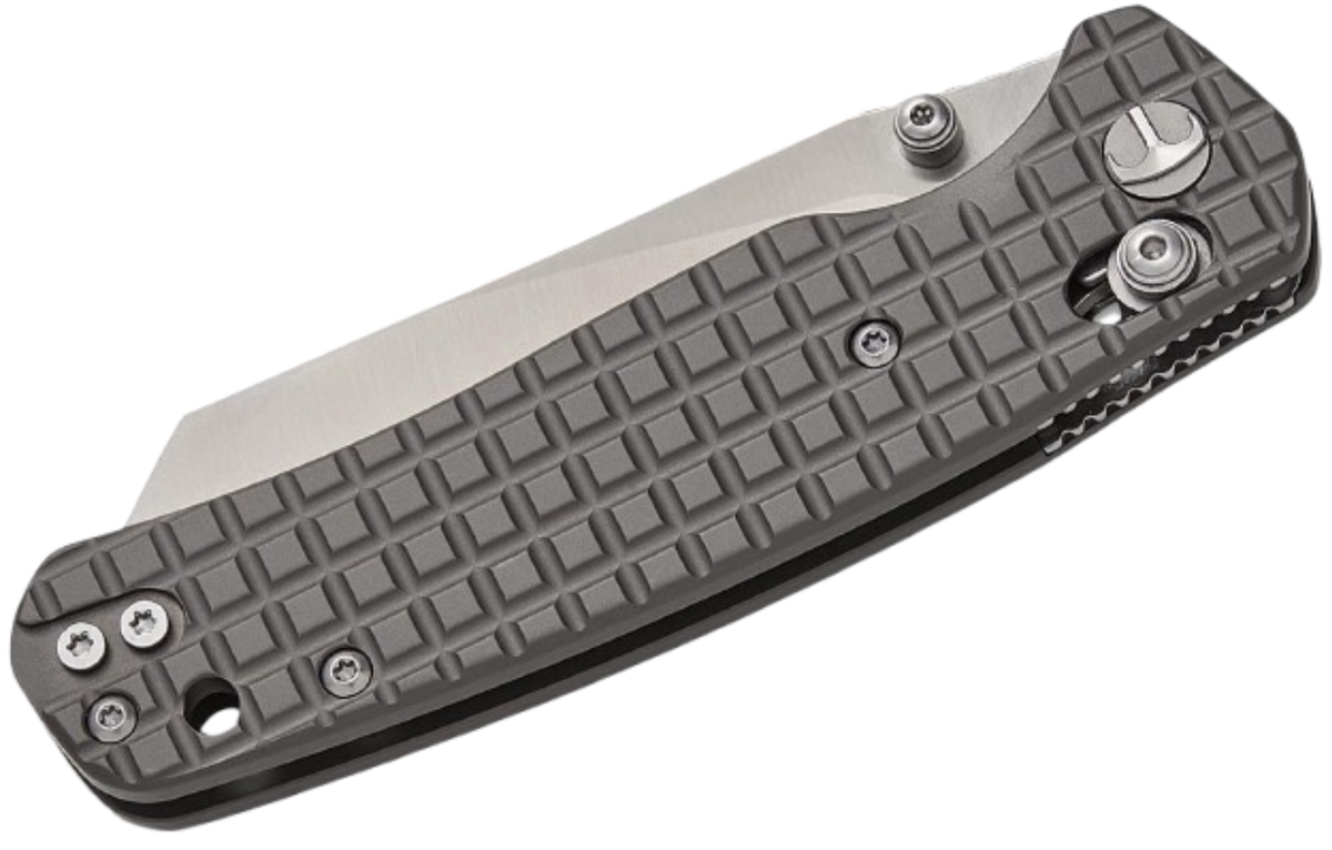 Bestechman Cicada's Wing B-Lock Folding Knife | 3.15" Satin Reverse Tanto Blade | Frag Pattern Gray | BMK06-S-1