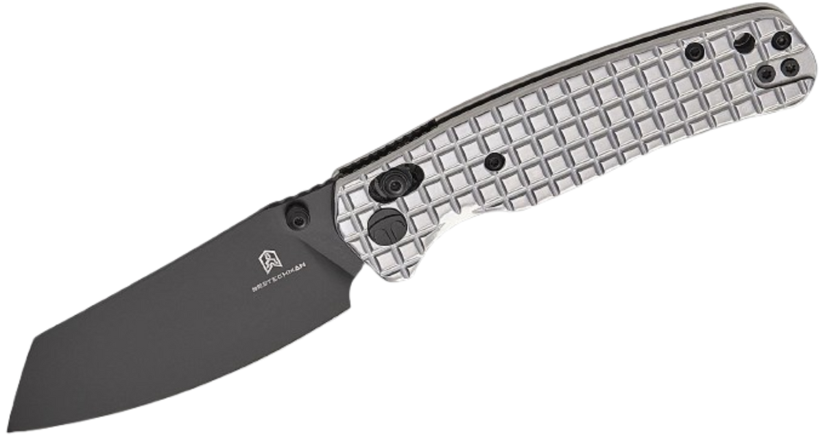 Bestechman Cicada's Wing B-Lock Folding Knife | 3.15" Black PVD Reverse Tanto Blade | BMK06-S-6