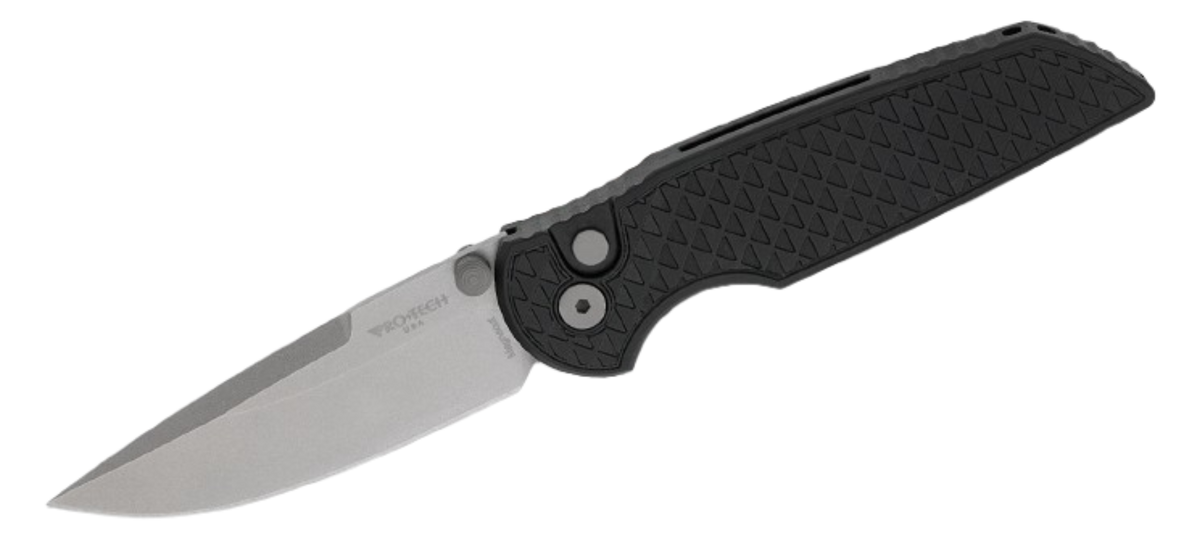 Pro-Tech TR-3 Integrity 3.5" MagnaCut Stonewash Spear Point Folding Knife INT1105