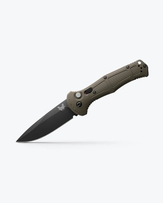 Benchmade Claymore Automatic Knife OD Green Grivory (3.6" Black) 9070BK-1