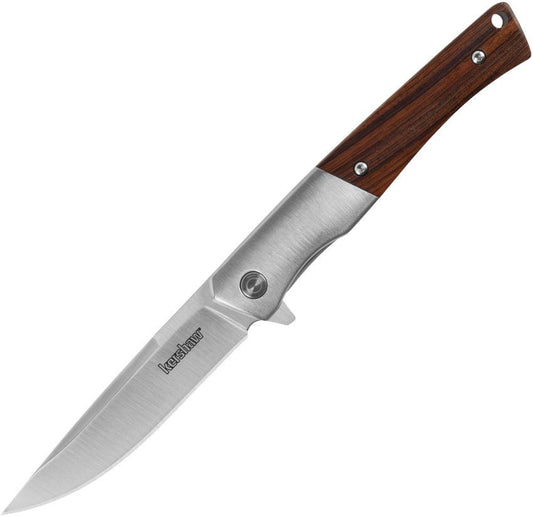 Kershaw Enhance Spring Assisted Liner Lock Knife Wood KS1419