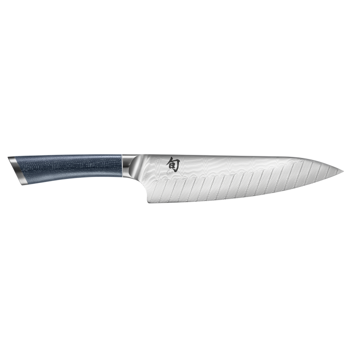 Shun Shiranami 8" Chef's Knife – Dual Core VG10/VG2 Damascus Kitchen Knife FRD0706