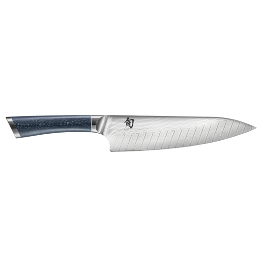 Shun Shiranami 8" Chef's Knife – Dual Core VG10/VG2 Damascus Kitchen Knife FRD0706