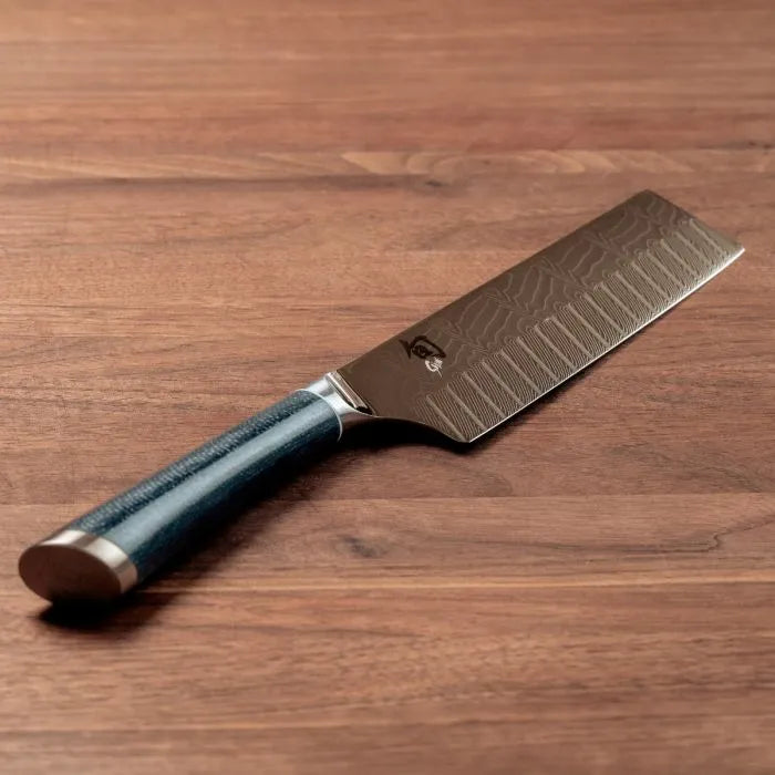 Shun Shiranami Nakiri 6.5" Dual Core Damascus Kitchen Knife Model FRD0728