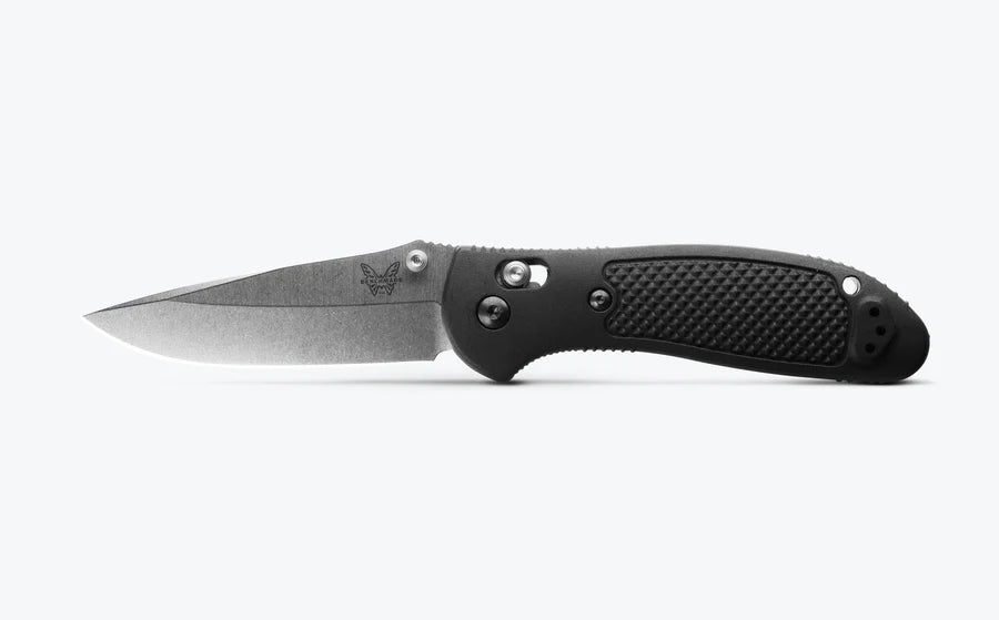 Benchmade Griptilian® 551 Folding Knife Black Grivory® w/ Satin S30V Drop-Point Blade 551