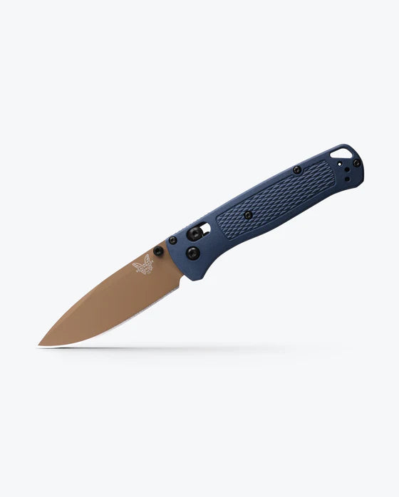Benchmade Bugout® Folding Knife – Crater Blue Grivory® w/ Flat Earth S30V Blade 535FE-05