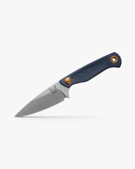Benchmade Dacian™ Fixed Blade Knife – Blue Denim Micarta & MagnaCut® Spear-Point Blade 203-04