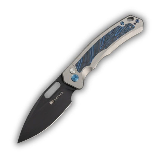 BNB Blue Obsidian Folding Knife – Striking Style with Everyday Reliability BNB5089