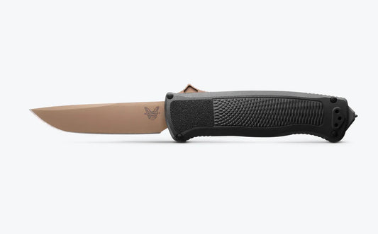 Benchmade Shootout OTF Auto Knife CF-Elite Flat Earth CPM-Cru-Wear Tanto Blade 5370FE