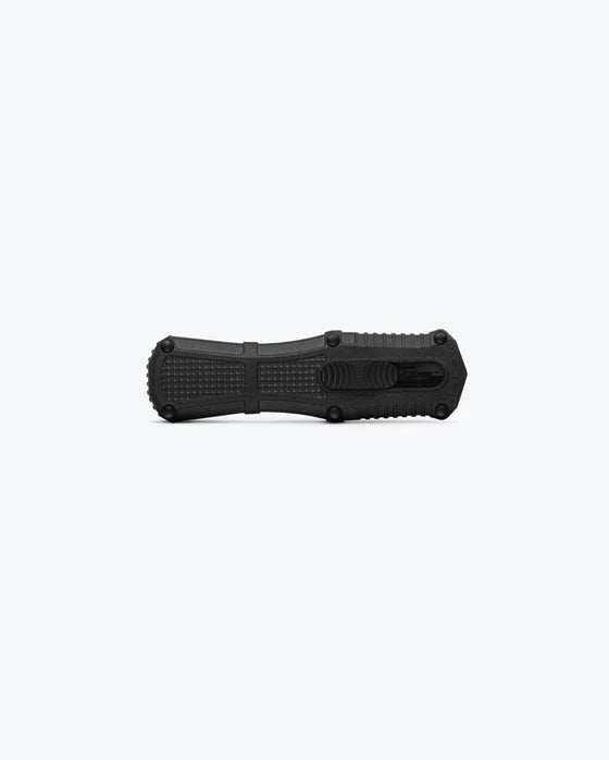 Benchmade Mini Claymore OTF – Black Grivory® Handle & Smoke Gray Dagger Blade 3375GY
