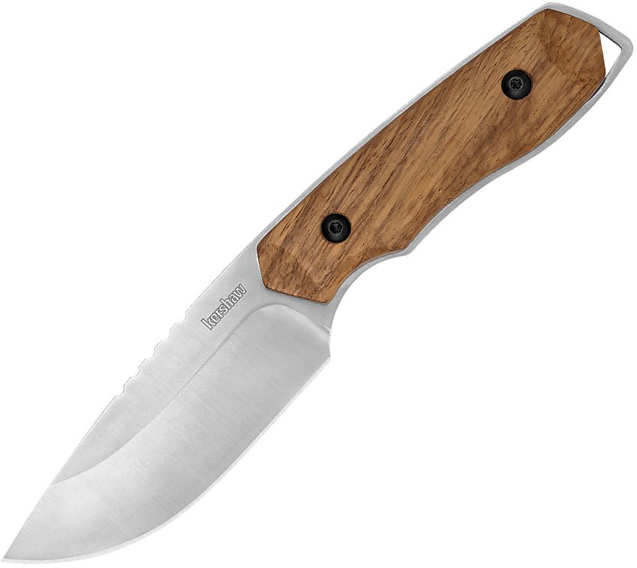 Kershaw Halt 1417 small Hunting Fixed Blade Knife Wood (3.5" blade