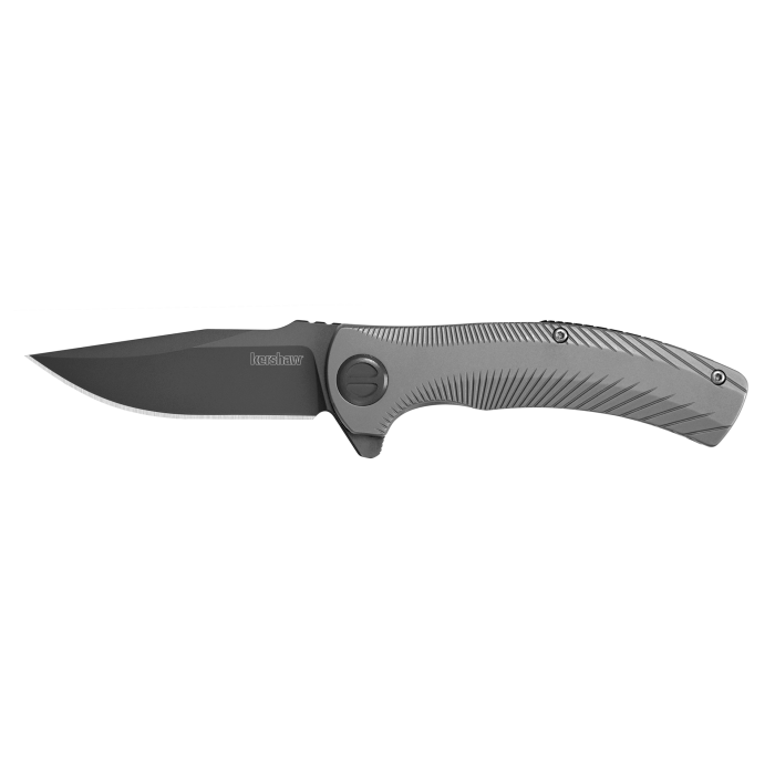 Kershaw Seguin 3490x knife; Assisted Open, 3.1" Bead-Blasted Stainless Steel Handle