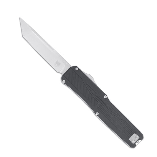 CobraTec Legend OTF Knife VG-10 Blade, Black Lightweight CNC Aluminum CTLGDBLKTNS
