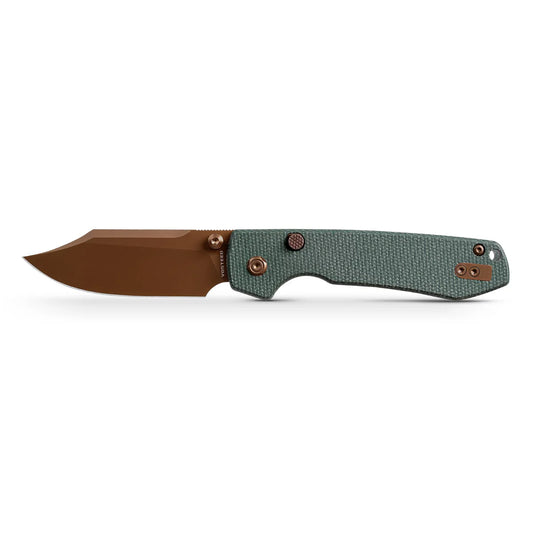 VOSTEED Raccoon - Top Liner Lock (3.25" 14C28N Blade & Micarta Handle) - A2922