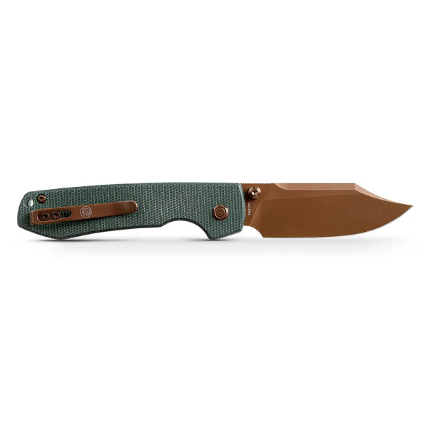 VOSTEED Raccoon - Top Liner Lock (3.25" 14C28N Blade & Micarta Handle) - A2922