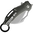 Dreamtech DTK4221AG 14C28N Gray Aluminum Button Lock Karambit