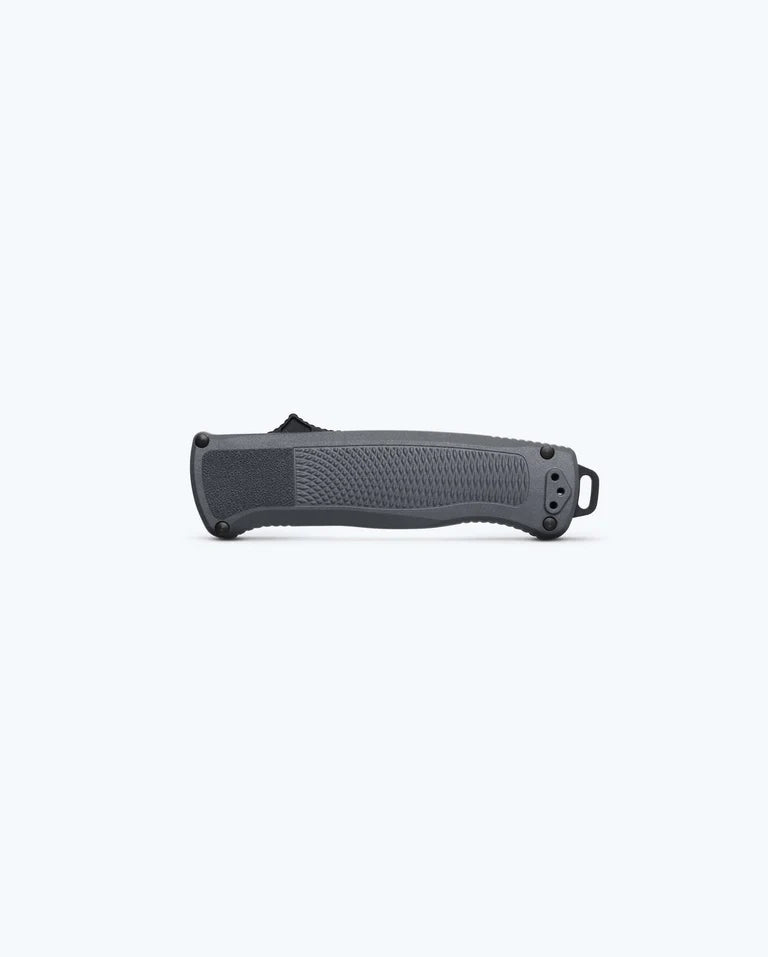 Benchmade Shootout® Double-Action OTF Automatic Knife – 3.494" S30V DLC Battlewash Drop-Point Blade, Dark Gray Handle | 5371BK-05
