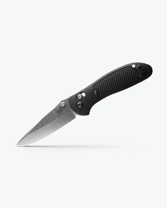 Benchmade Griptilian® 551 Folding Knife Black Grivory® w/ Satin S30V Drop-Point Blade 551