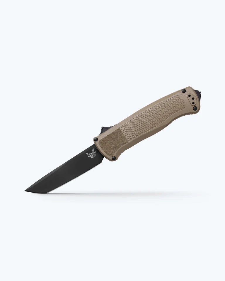 Benchmade Shootout® Double-Action OTF Automatic Knife – 3.513" S30V DLC Tanto Blade, Ranger Green Handle | 5370BK-11