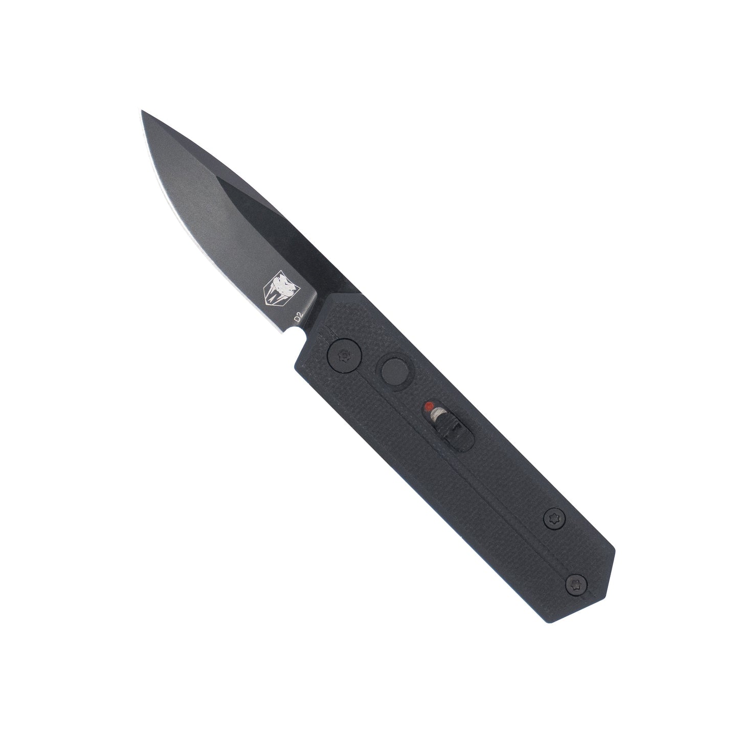 CobraTec® Stinger Black Side Button Automatic Knife – California Compliant CTSTRBLK