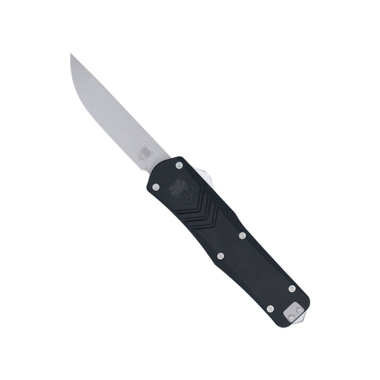 CobraTec Medium FS-X Gen III OTF Knife Drop Point, D2 Steel Glass Breaker MBLKFS-XGEN3DNS