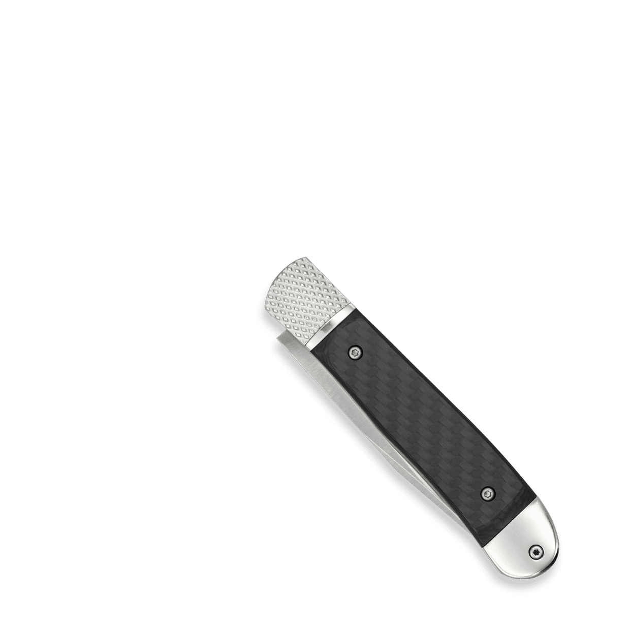 CobraTec Trapper Hidden Release Folding Knife | Carbon Fiber Handle | 154CM Steel | CTTHRCF154CM