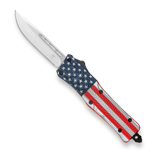 CobraTec Medium CTK-1 American Flag (Cerakote) - Drop Not Serrated MUSACTK-1MDNS
