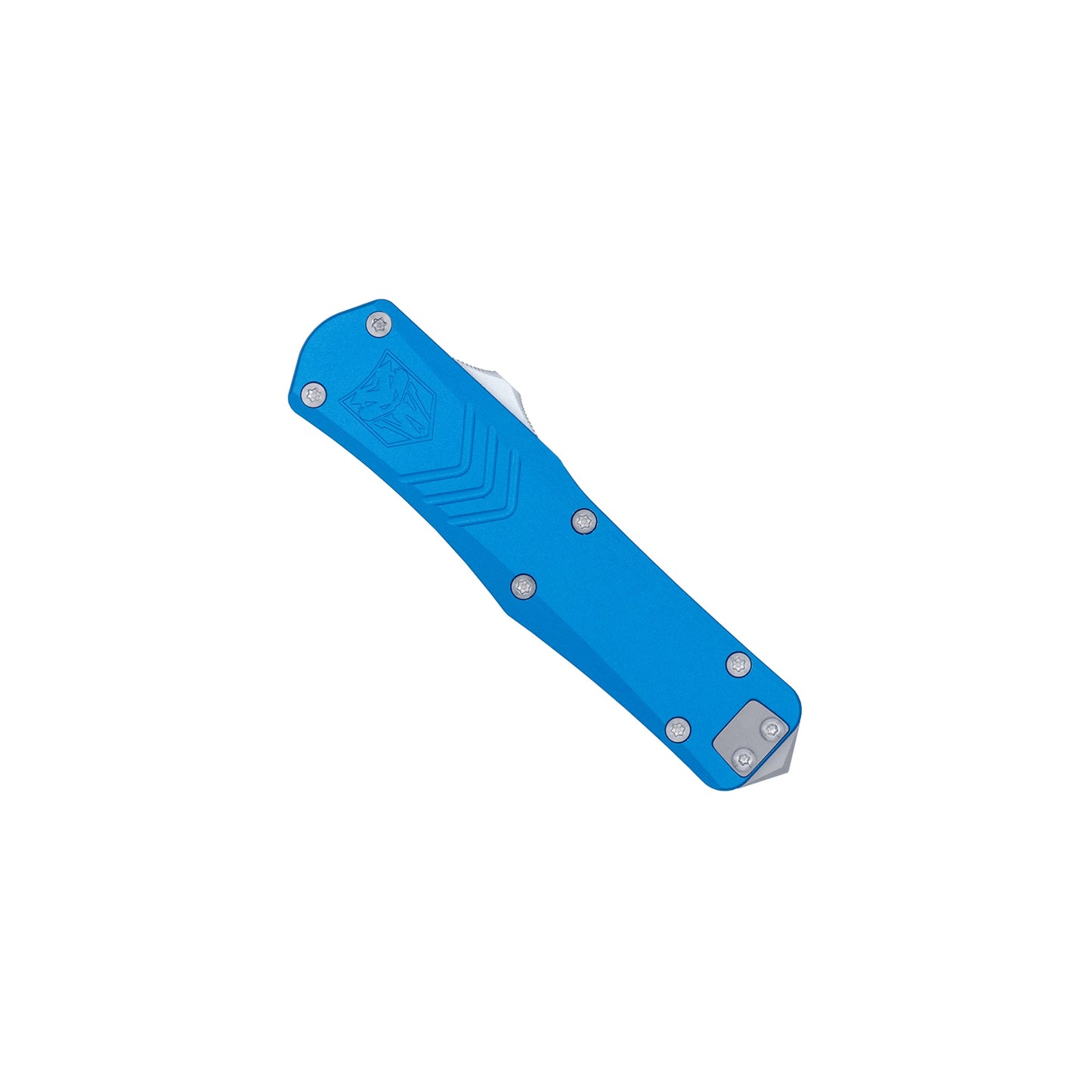 CobraTec Small FS-X Gen III OTF Knife – Blue D2 Steel Dual Action Compact Tactical Knife SBLUFS-XGEN3DNS