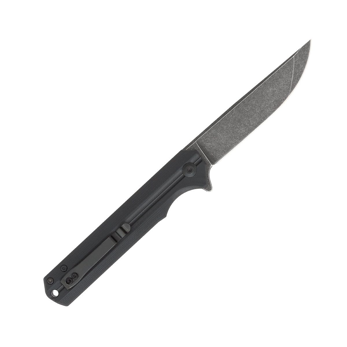 CobraTec® Streamline Black EDC Folding Knife – D2 Steel, G-10 Handle CTBLKG10SL